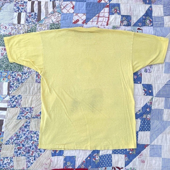 Vintage 70s Mayo Spruce British Columbia Road Riders Canada Biker Wheel Tee XL - Picture 9 of 12